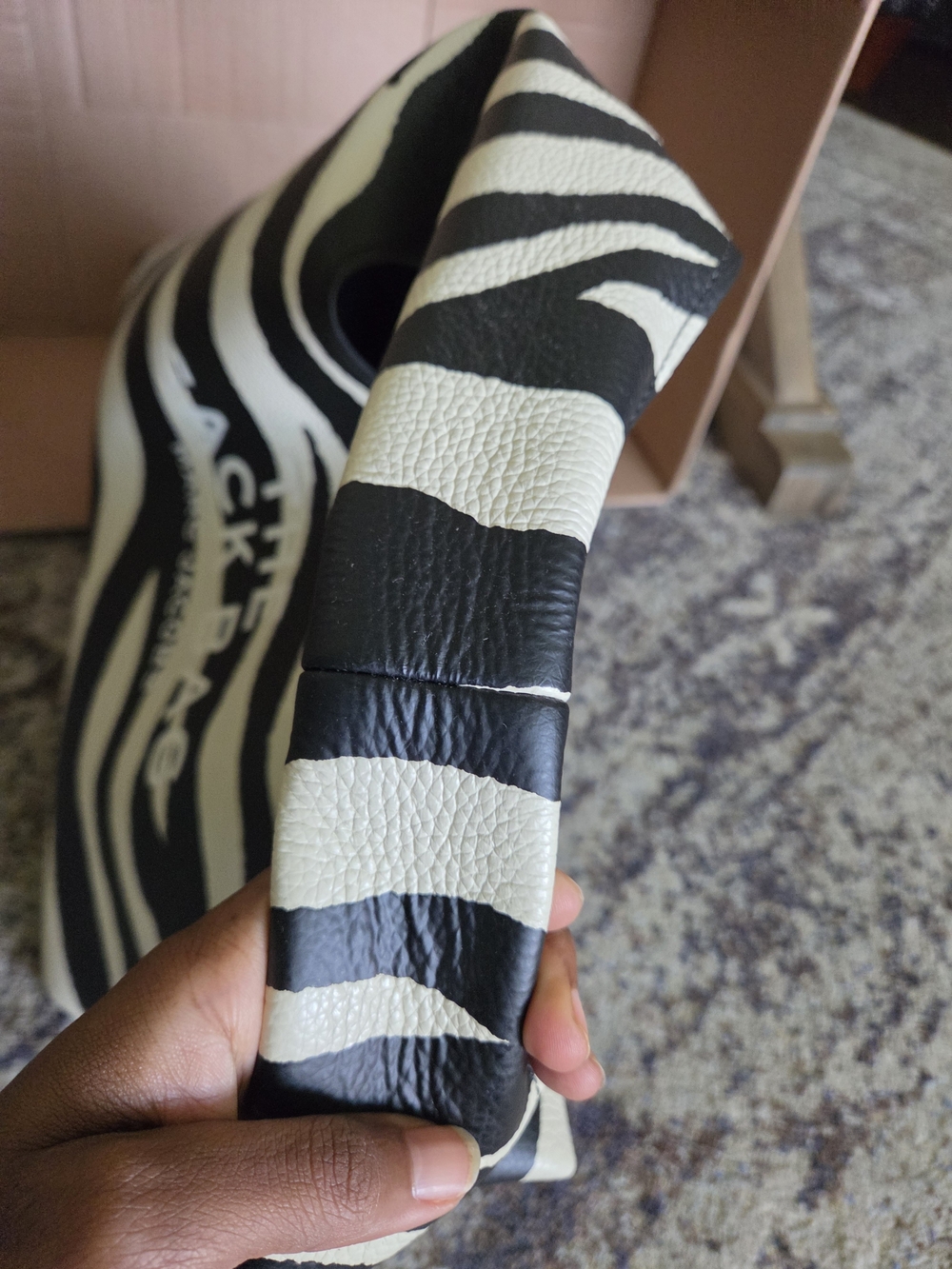 Marc Jacobs The Sack Bag - Black & Cream Zebra Print - Picture 6 of 15